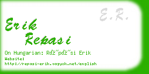 erik repasi business card